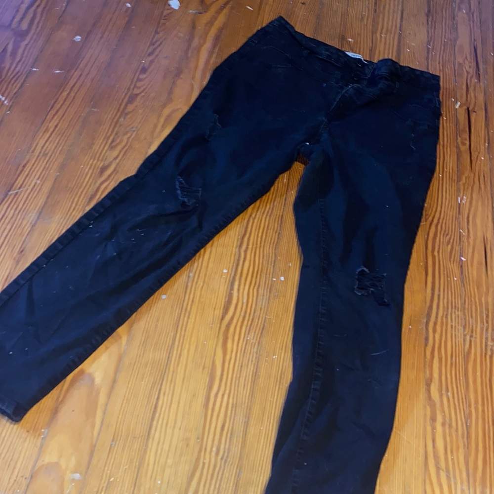 REFUGE BLACK SKINNY JEANS
